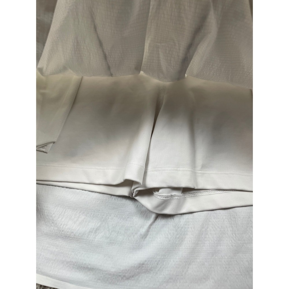 Athleta Skort Womens 16 White Crest Skirt Athletic Lined Ripstop Golf Tennis - Picture 7 of 7